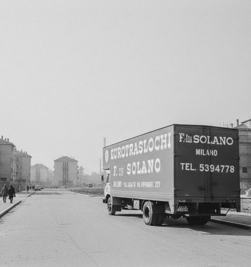 Camion Solano traslochi nel 1970 a Milano